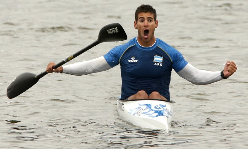 Agustín Vernice, finalista olímpico, ganó la medalla de oro en el Sudamericano de canotaje de velocidad