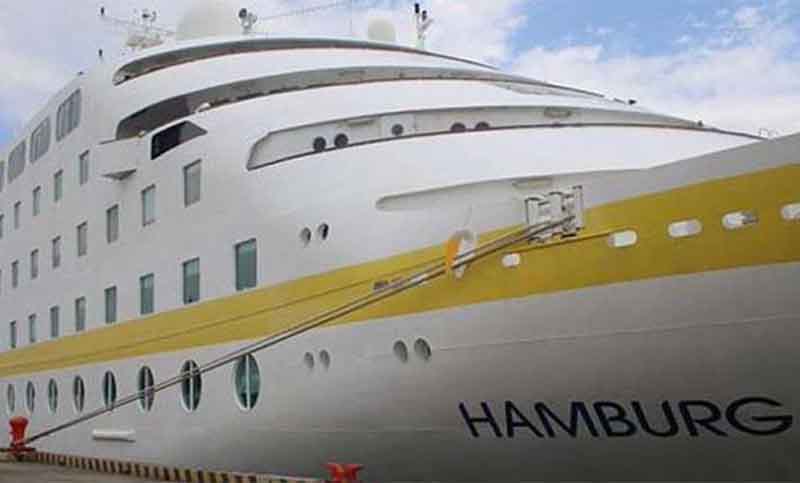 Por un nuevo caso de Covid, Salud aisló a todos los pasajeros del crucero Hamburg