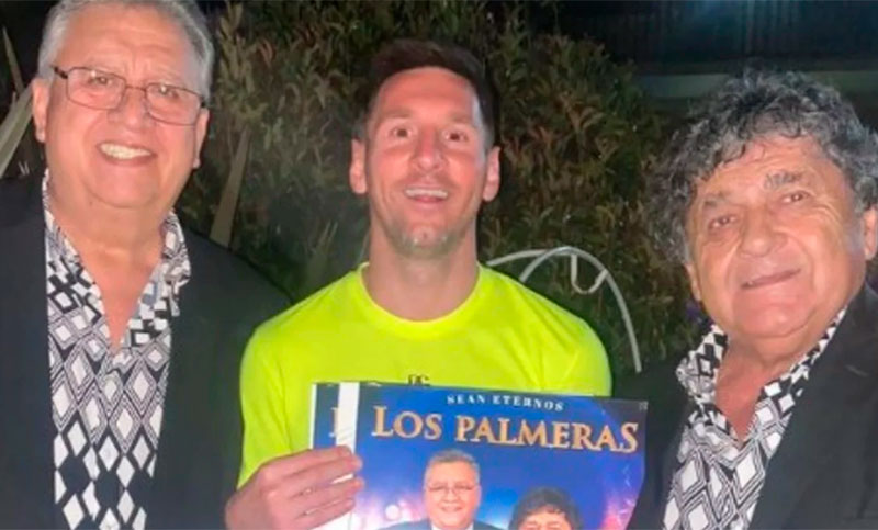 Messi bailó al ritmo de Los Palmeras durante sus vacaciones rosarinas