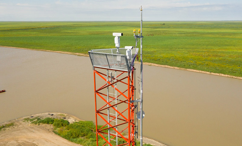 Instalaron cinco torres de monitoreo para alertar sobre incendios en el Delta del Paraná