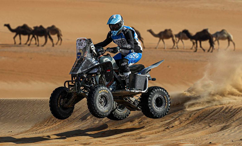 Manuel Andújar gana la segunda etapa del Dakar en quads