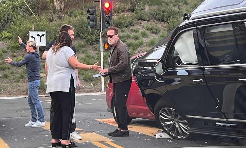 Arnold Schwarzenegger tuvo un accidente vial en Los Ángeles