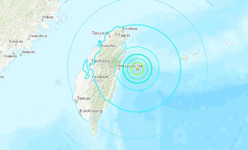 Se registró un sismo de 6 grados de magnitud en Taiwán