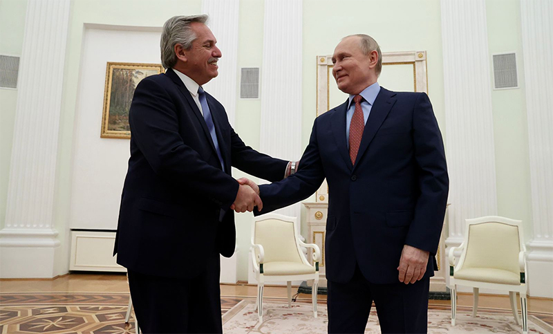 Fernández junto a Putin: «Hay mucho potencial para profundizar nuestro comercio»