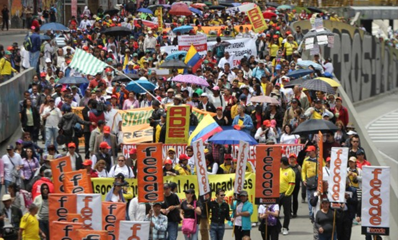 Anuncian una nueva huelga general en Colombia contra el aumento de precios