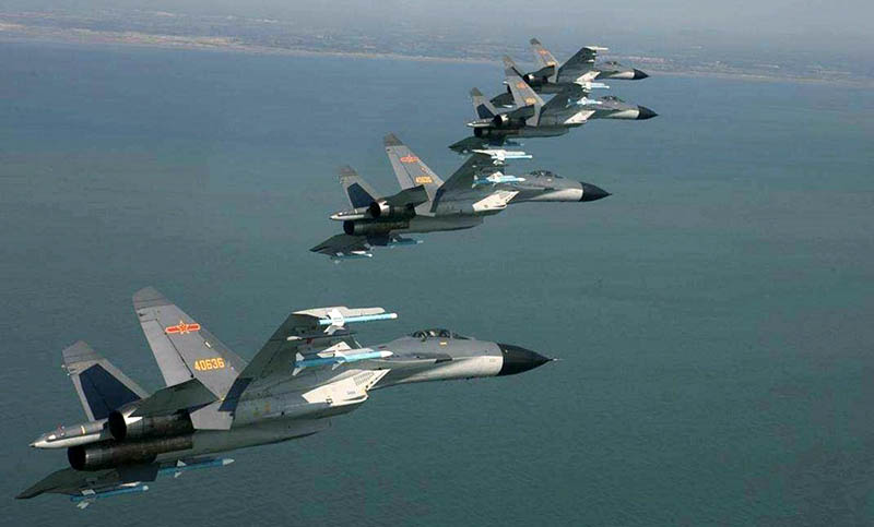 Taiwán informa el envío de 13 aviones de China para un ejercicio militar rumbo a su territorio