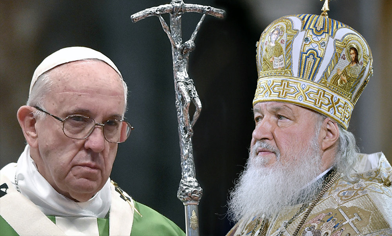 El papa Francisco y el patriarca ruso Kirill conversaron sobre la guerra en Ucrania