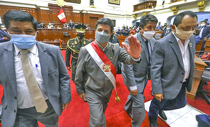 El Congreso peruano votó en contra de destituir al presidente Castillo