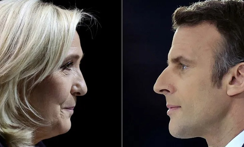 En un balotaje que se augura reñido, Macron y Le Pen se disputan la presidencia de Francia
