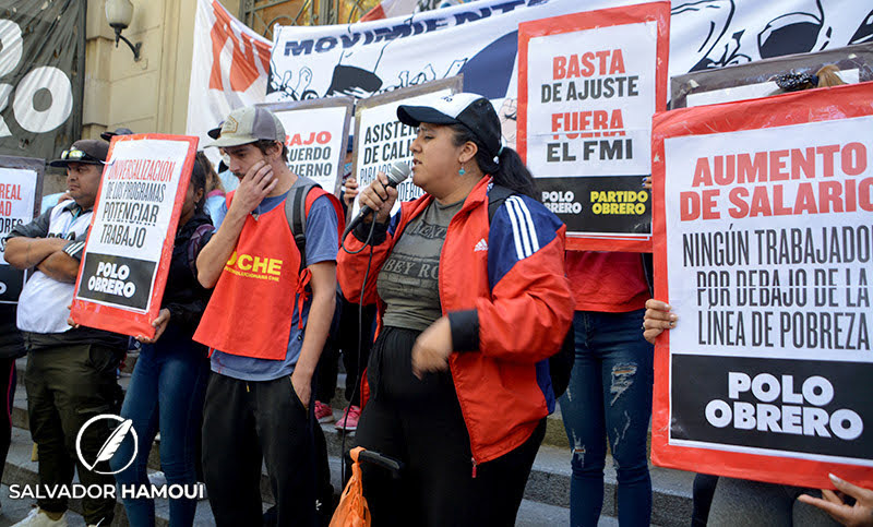 Protesta piquetera en Rosario: “Somos la expresión de la Argentina que está sumergida en la pobreza”