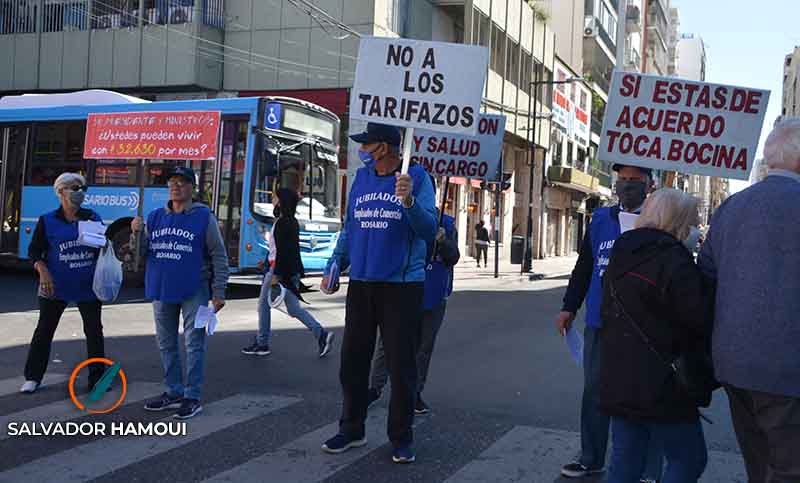 El «Frente de Jubilados en Lucha» volvió a manifestarse para pedir ingresos dignos