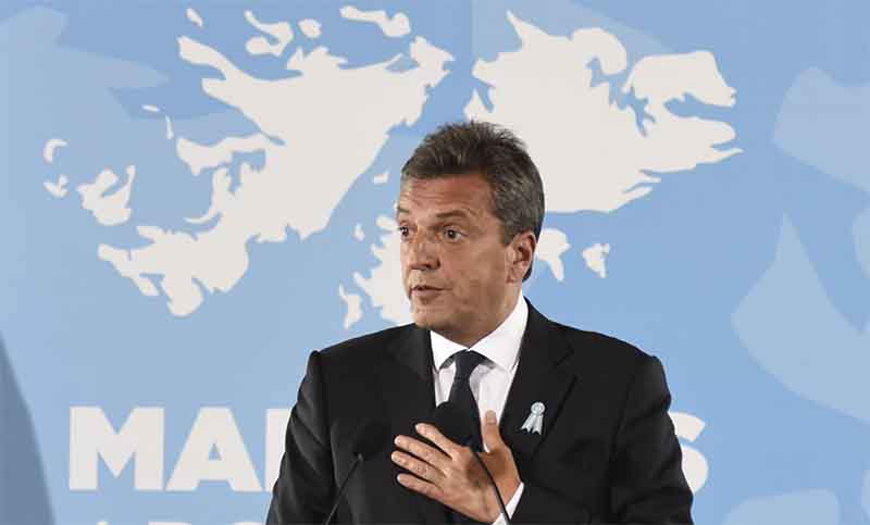 Massa: «Con paz y firmeza los argentinos volverán a pisar el suelo de Malvinas»