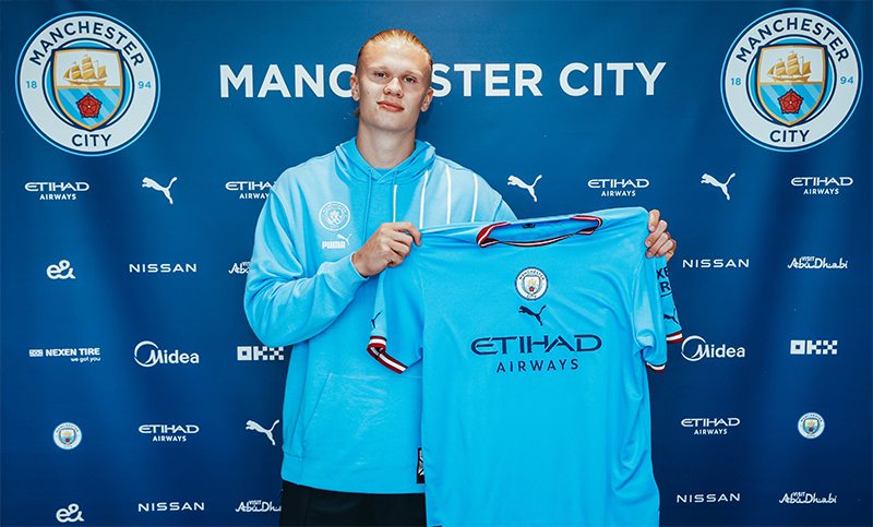 Manchester City anunció la contratación de Erling Haaland