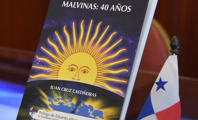 Juan Cruz Castiñeiras presentó el libro «Malvinas 40 años» en la Biblioteca Empleados de Comercio
