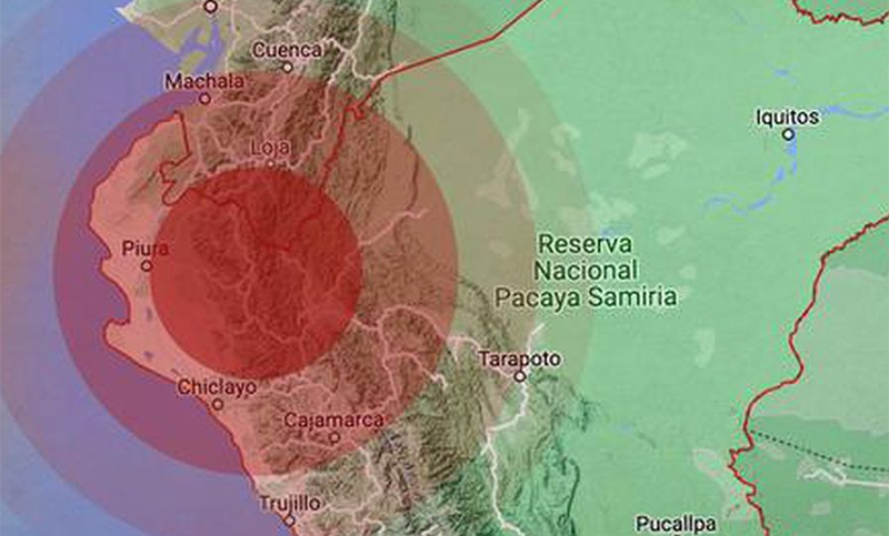 Registran sismo en Chile y posterior temblor en Perú