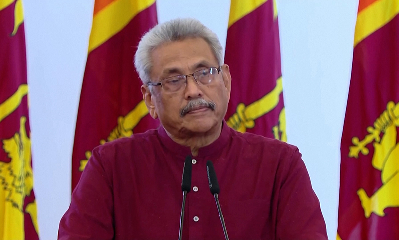 El presidente de Sri Lanka confirmó que dejará el cargo