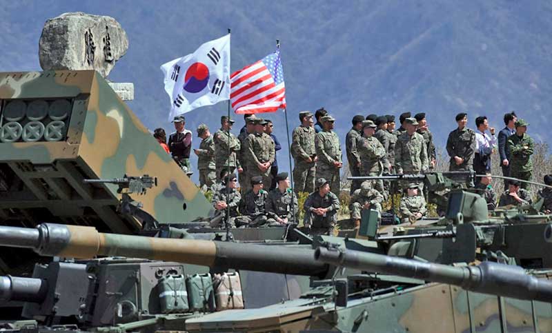 Estados Unidos y Corea del Sur inician maniobras militares sin saberse cómo reaccionará Corea del Norte