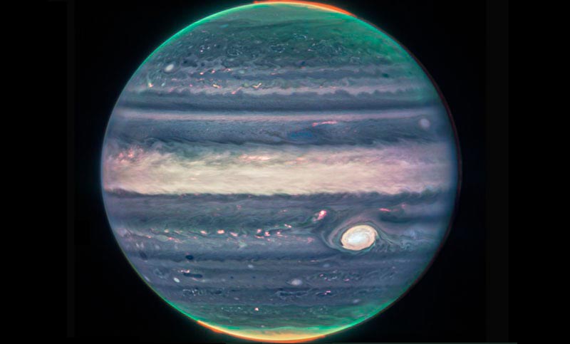 La última imagen de Júpiter publicada por la NASA