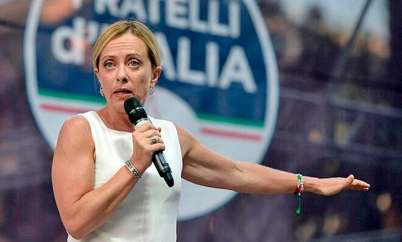 Giorgia Meloni, la favorita para las elecciones italianas, niega ser «un peligro para la democracia»