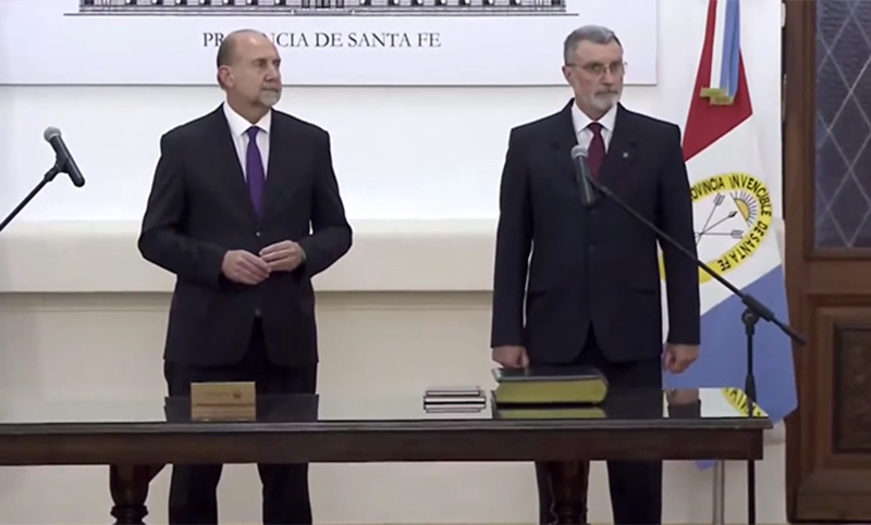 Rubén Rimoldi juró como ministro de Seguridad de Santa Fe