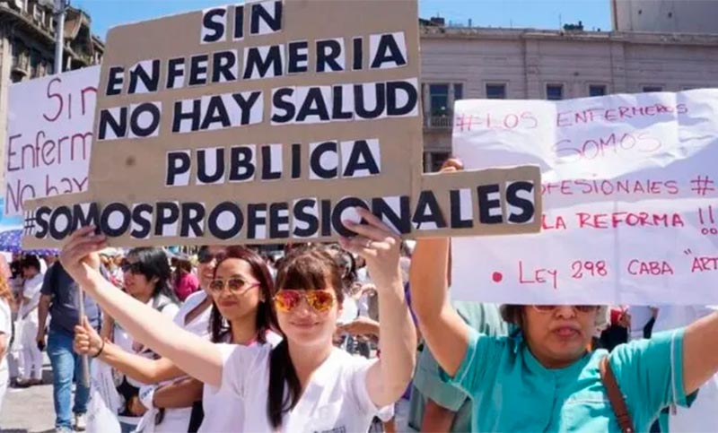 Enfermeros advierten que la política de salud en la Ciudad de Buenos Aires “no se aguanta más”