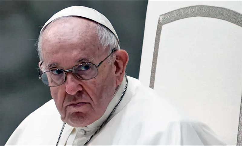 El papa oró por la “Ucrania martirizada” e instó a detener la guerra mundial