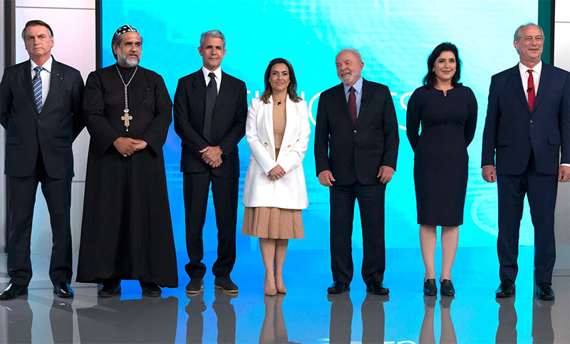 Último debate antes de las elecciones en Brasil: Lula, Bolsonaro y un sacerdote «disfrazado»