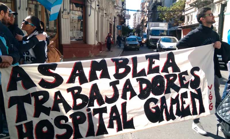 Trabajadores del Hospital Gamen nucleados en ATE reclaman por recortes y atrasos en los pagos
