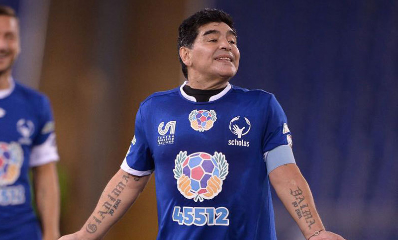 Maradona será homenajeado desde el 10/10 hasta el Partido por la Paz