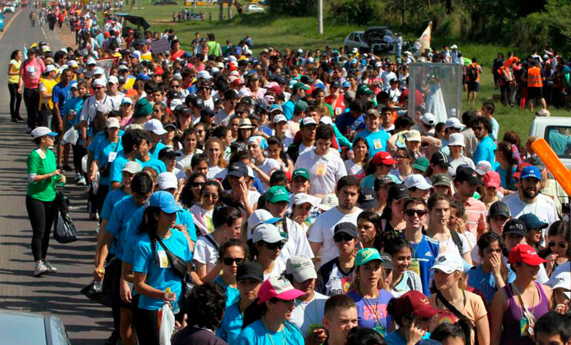 Más de 300.000 personas participaron de la Peregrinación Juvenil del NEA a Itatí