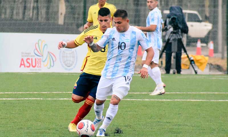El Sub 20 de Argentina perdió con Colombia en los Juegos Odesur