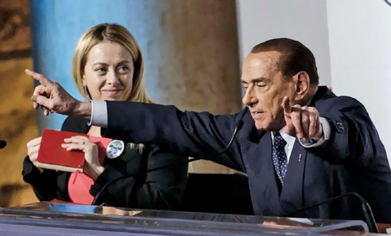Vuelven los cruces entre Meloni y Berlusconi a horas de la formación del nuevo Gobierno italiano