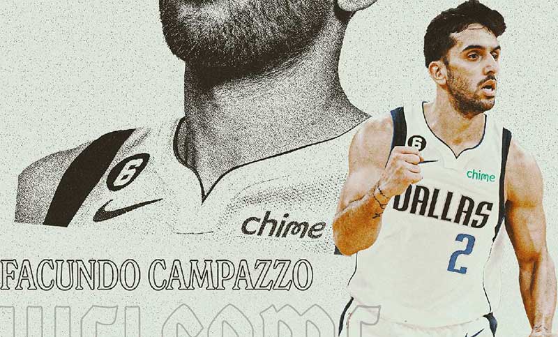 Facundo Campazzo fue oficializado como nuevo jugador de Dallas Mavericks