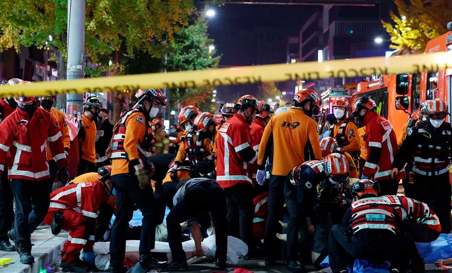 Halloween sangriento en Corea del Sur: al menos 120 muertos y 150 heridos por una estampida