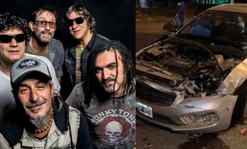 Integrantes de la banda de rock Kapanga fueron víctimas de un fuerte siniestro vial