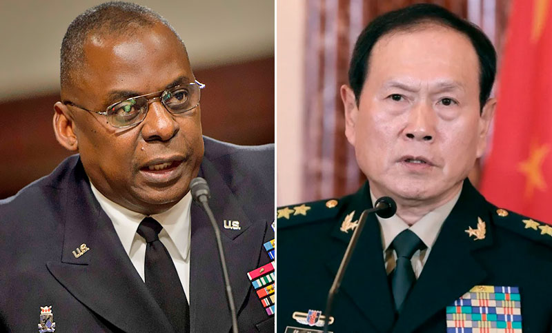 Los responsables de Defensa de China y de Estados Unidos hablan sobre Taiwán en busca de rebajar tensiones