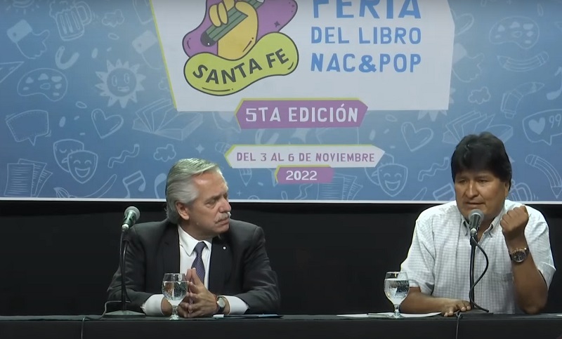 Fernández, junto a Evo Morales: “Representamos a los desposeídos, a los descamisados de Evita”