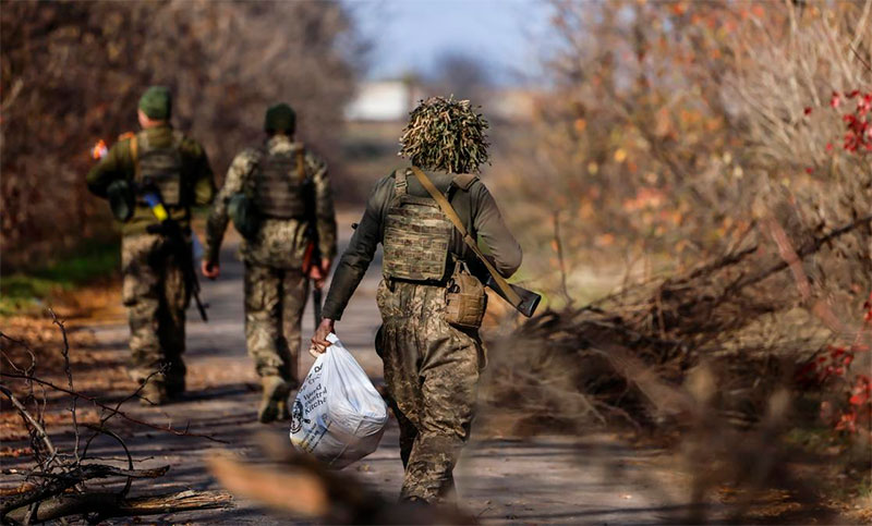 Escenario de guerra: las fuerzas rusas se retiran de Jerson