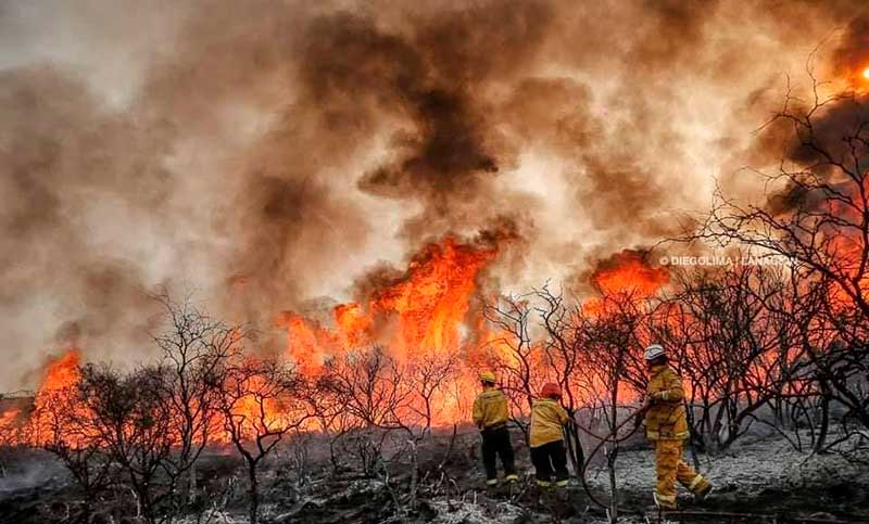 Cuatro provincias registran incendios activos en el país
