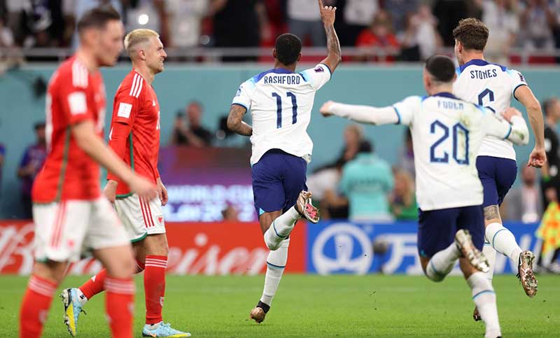 Inglaterra goleó 3 a 0 a Gales en el cierre de la última fecha del grupo B