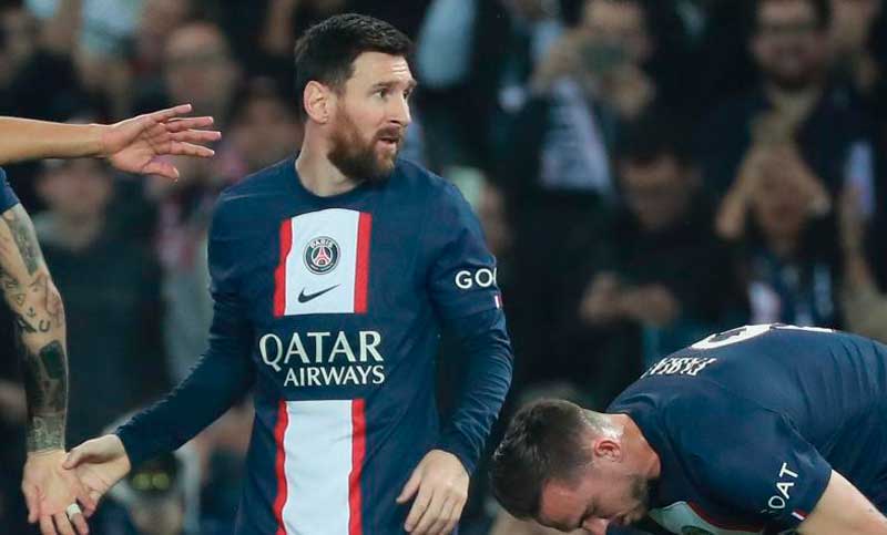Messi se bajó del partido del PSG por una molestia en el tendón de Aquiles