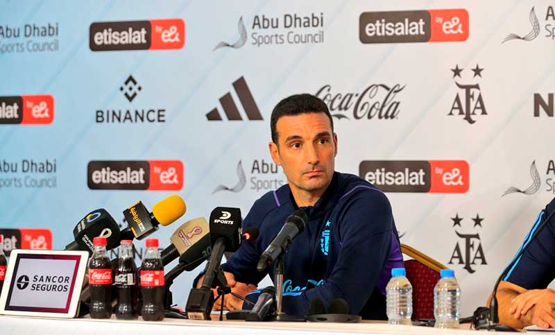 Scaloni aseguró que no tomará «ningún riesgo» en el amistoso ante Emiratos Árabes