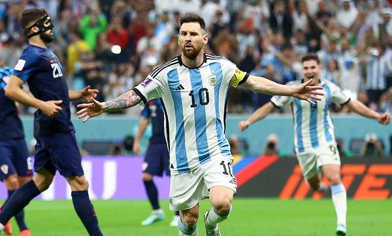 Argentina goleó a Croacia con un Messi sublime y jugará la final del Mundial