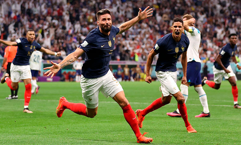 En un partidazo, Francia sacó a Inglaterra del mundial y avanza a semifinales