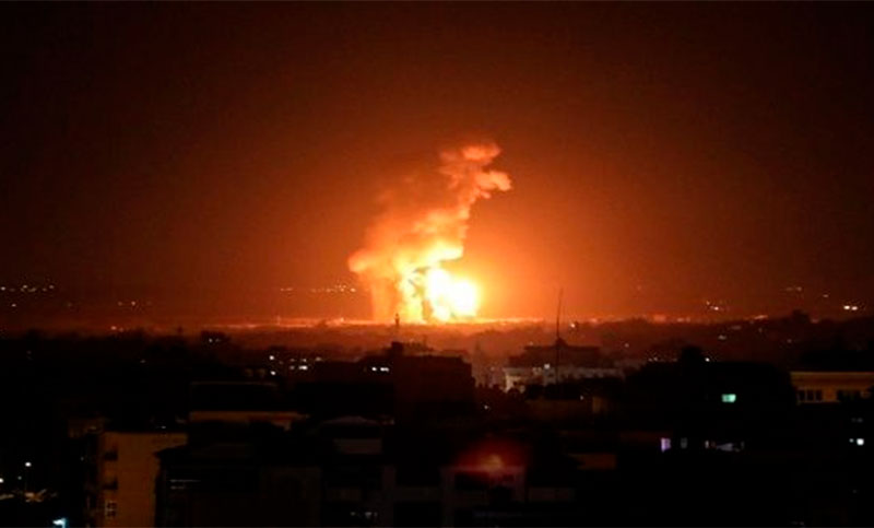 Gaza lanzó un cohete e Israel respondió con un bombardeo al territorio palestino