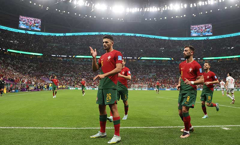Con un Ramos intratable, Portugal bailó 6 a 1 a Suiza y es el último clasificado a cuartos