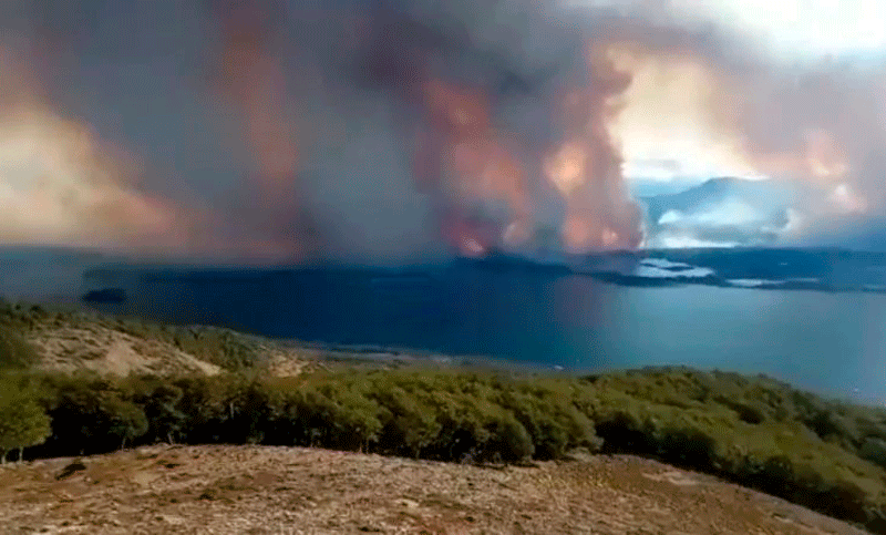 Un incendio afectó a una reserva natural en Tierra del Fuego