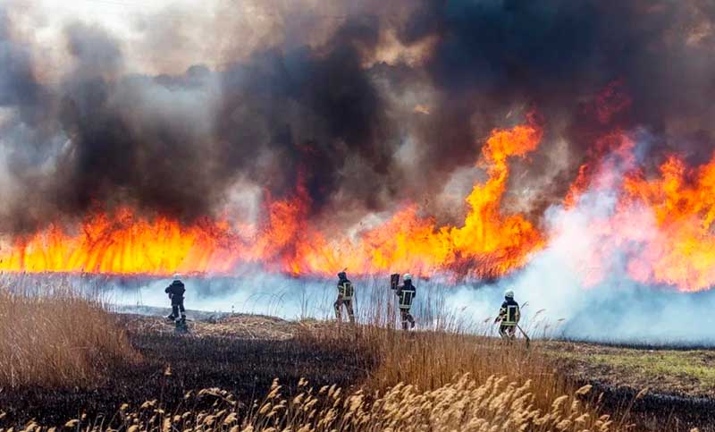 Cinco provincias registran incendios activos en el país