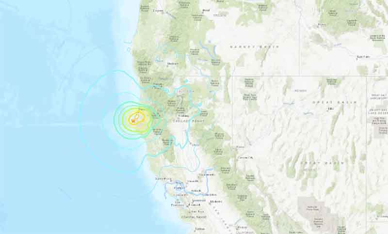 Un terremoto de magnitud 6.4 sacude el norte de California
