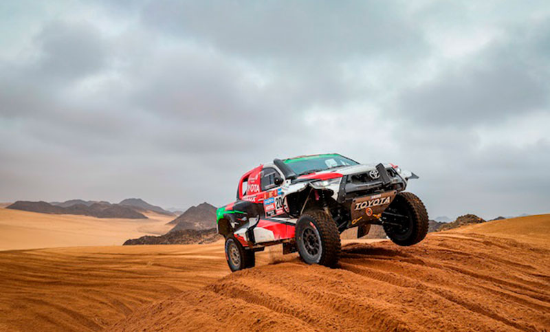 Yazeed Al Rajhi protagonista de la séptima etapa del Rally Dakar